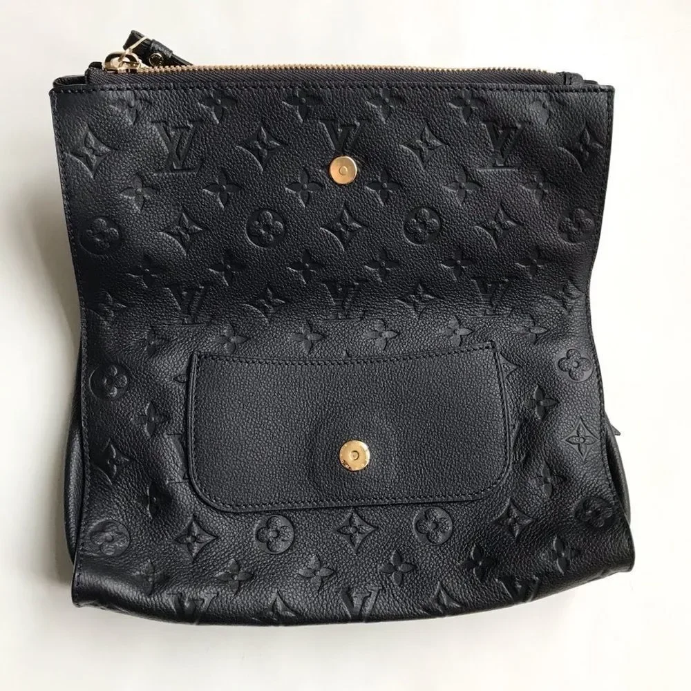 Louis Vuitton Empreinte Petillante Clutch Navy | Monogram Leather | Authentic - Picture 5 of 13